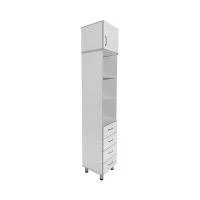 Шкаф медицинский СТР МД 103.04 + Шкаф-антресоль СТР МД 112.01