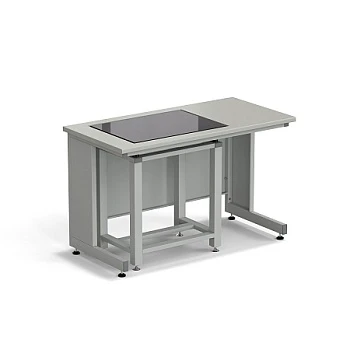 Стол весовой с приставкой ЭКРОС 1200х600х750 мм, весовой стол слева, раб. поверхность - (ламинат)