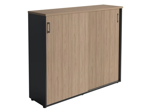 Офисный шкаф NWT 1214 вяз натуральный/антрацит