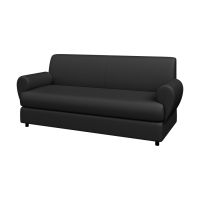 Диван 3-местный Матрикс (Ecotex 3001 черный кожзам)